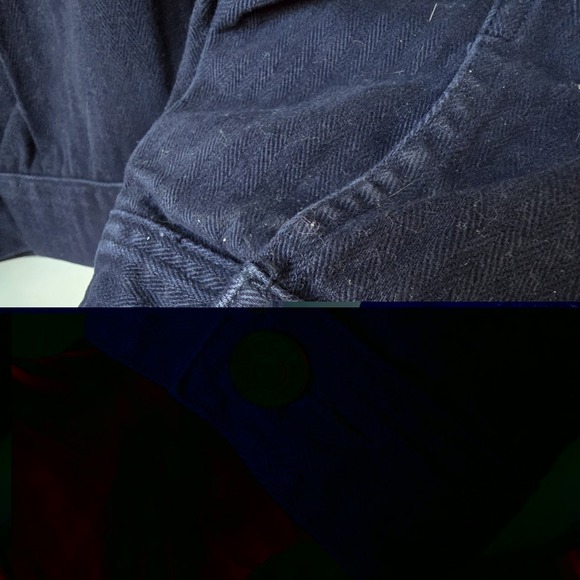 Womens CJ Banks Christopher & Banks Blue Purple denim jacket Size X Western - Picture 9 of 9